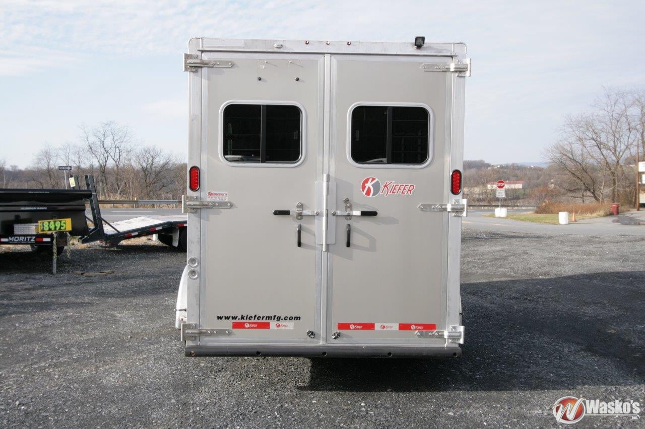 2016kiefer3horseslantloadbumperpullhorsetrailer Wasko's Inc.